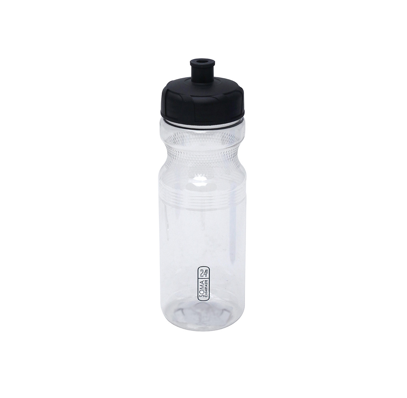 Soma Further Extra Large Cycling Water Bottle (Clear/Black) (Pull-Open)  (36oz) - Performance Bicycle