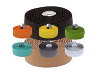 rolls of different hued bar tape floating